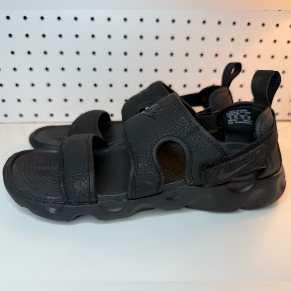 Nike OWAYSIS Women’s 8M Triple Black CK9283-001 Multi Back Strap Slides Sandals - Picture 6 of 16